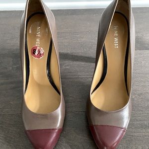 Nine West colour block toe shoes